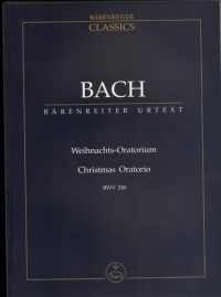 Bach Christmas Oratorio Study Score Sheet Music Songbook