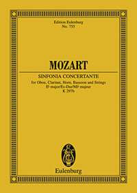 Mozart Sinfonia Concertante K297b Ebmaj Sheet Music Songbook
