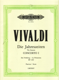 Vivaldi Concerto Op8/1 Spring Full Score Sheet Music Songbook