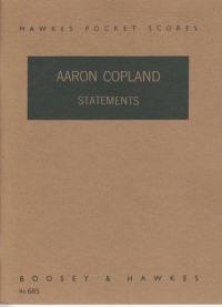 Copland Statements Full Score Sheet Music Songbook