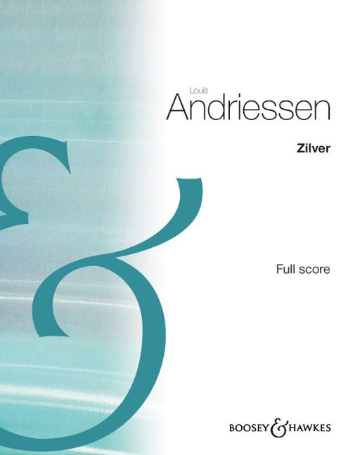 Andriessen Zilver Full Score Sheet Music Songbook