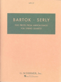 Bartok 5 Pieces - Mikrokosmos Pocket Score Sheet Music Songbook