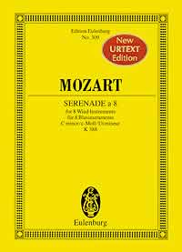 Mozart Serenade No 12 (2ob/2cl/2hn/2bn) In Cmin Sheet Music Songbook