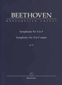 Beethoven Symphony No 8 F Op93 Study Score Sheet Music Songbook