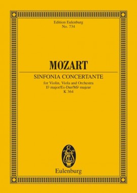 Mozart Sinfonie Concertanti K364 Mini Score Sheet Music Songbook