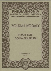 Kodaly Summer Evening Pocket Score Sheet Music Songbook