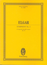 Elgar Symphony No 2 Op63 Ebmaj Study Score Sheet Music Songbook