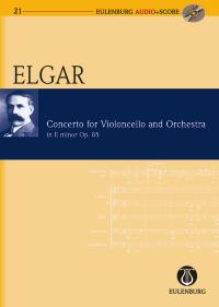 Elgar Cello Concerto Mini Score + Cd Sheet Music Songbook