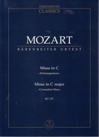 Mozart Coronation Mass K317 Pocket Score Sheet Music Songbook