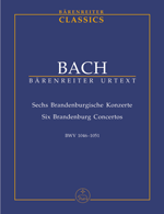 Bach Brandenburg Concertos Study Score Sheet Music Songbook