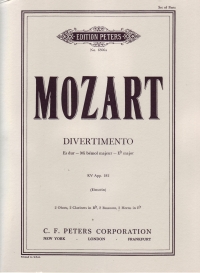 Mozart Divertimenti (3) (einstein) K136-138 Sheet Music Songbook