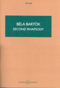 Bartok Rhapsody No 2 Pocket Score Hps658 Sheet Music Songbook