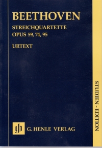 Beethoven String Quartets Op59, 74, 95 Study Score Sheet Music Songbook