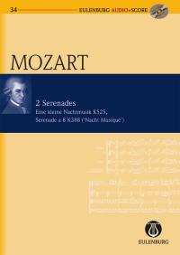 Mozart Serenades (2) Mini Score + Cd Sheet Music Songbook