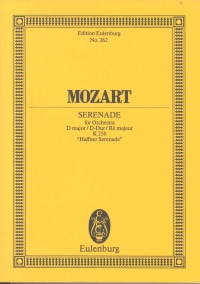 Mozart Serenade No 7 D Haffner Vn/orch Mini Sc Sheet Music Songbook