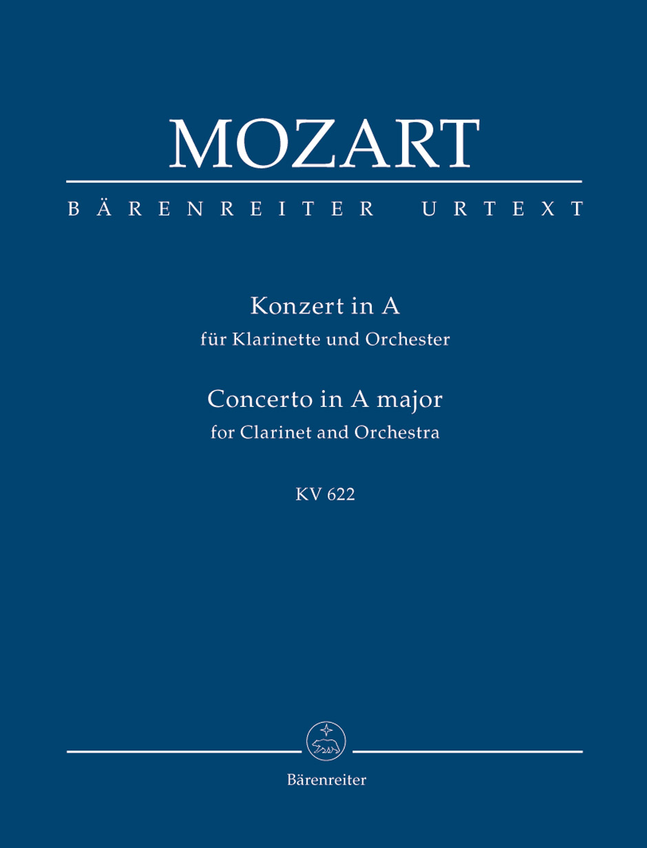 Mozart Clarinet Concerto A Kv622 Study Score Sheet Music Songbook