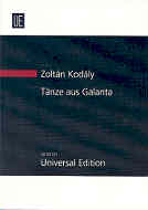 Kodaly Dances Of Galanta Study Score Sheet Music Songbook