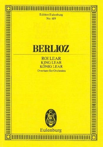 Berlioz King Lear Pocket Score Sheet Music Songbook