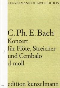 Bach Flute Concerto Dmin Full Score Sheet Music Songbook