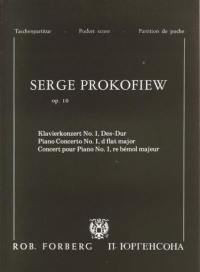 Prokofiev Piano Concerto No 1 Dd Study Score Sheet Music Songbook