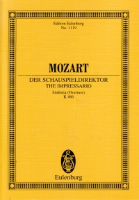 Mozart Der Schauspieldirektor K486 Score Sheet Music Songbook