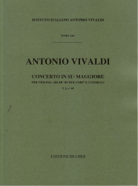 Vivaldi Concerto Bb Major  Rv583 Fi/60 Full Score Sheet Music Songbook