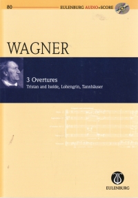Wagner 3 Overtures Mini Score + Cd Sheet Music Songbook