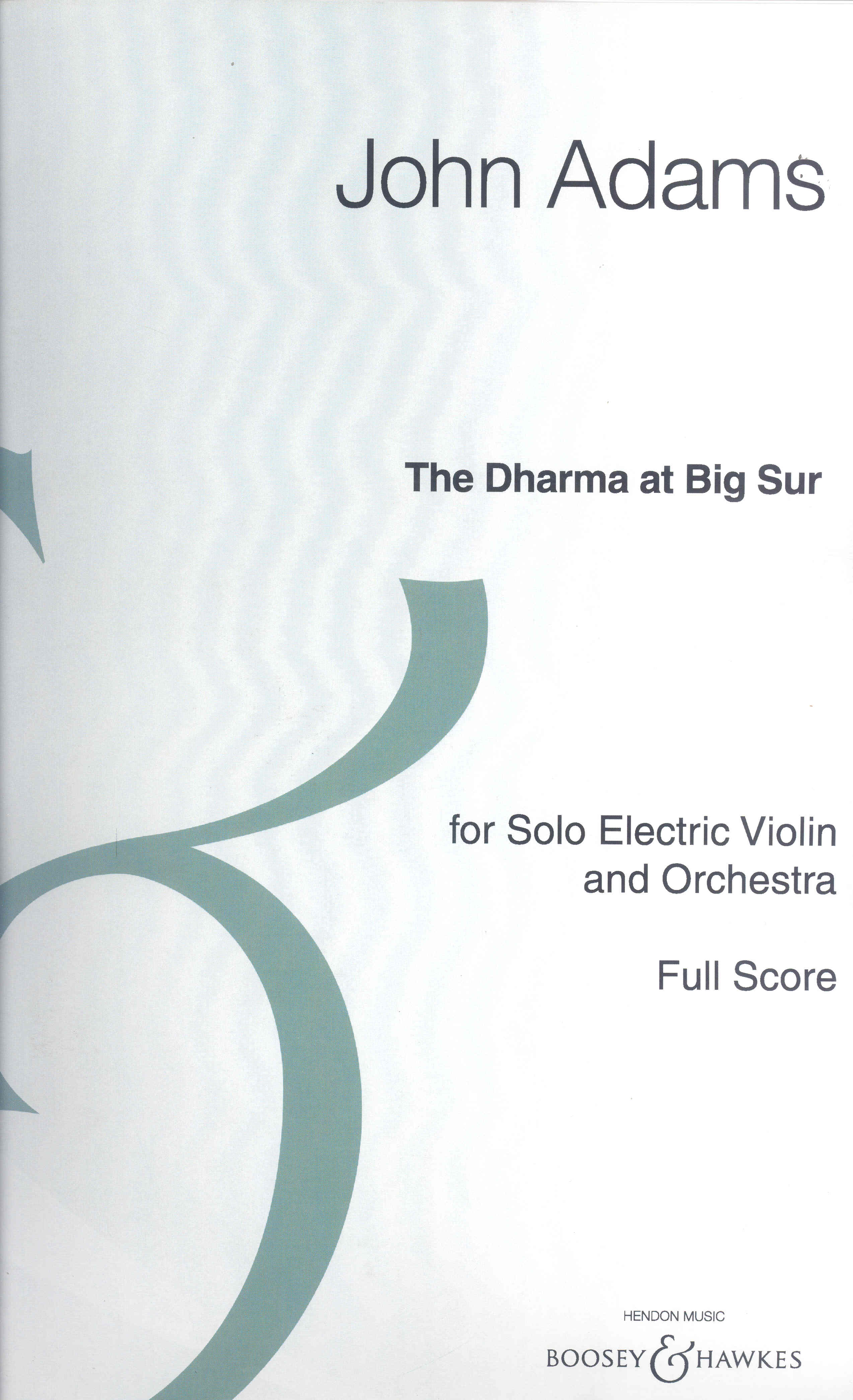 Adams The Dharma At Big Sur Full Score Sheet Music Songbook
