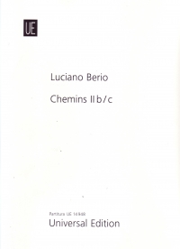 Berio Chemins Ii B/c Score Sheet Music Songbook