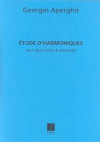 Aperghis Etudes Dharmoniques Op34 String Trio Scr Sheet Music Songbook