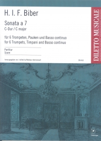 Biber Sonata A 7 C Major Score Sheet Music Songbook