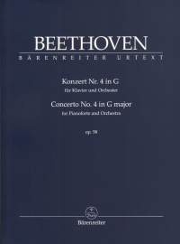 Beethoven Concerto No 4 G Op58 Study Score Sheet Music Songbook