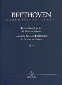 Beethoven Concerto No 5 Eb Op73 Study Score Sheet Music Songbook