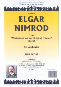 Elgar Nimrod Orchestra Full Score Sheet Music Songbook