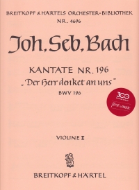 Bach Cantata 196 Der Herr Denket An Violin 2 Part Sheet Music Songbook