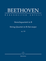 Beethoven String Quartet B-flat Major Op130 Stsc Sheet Music Songbook