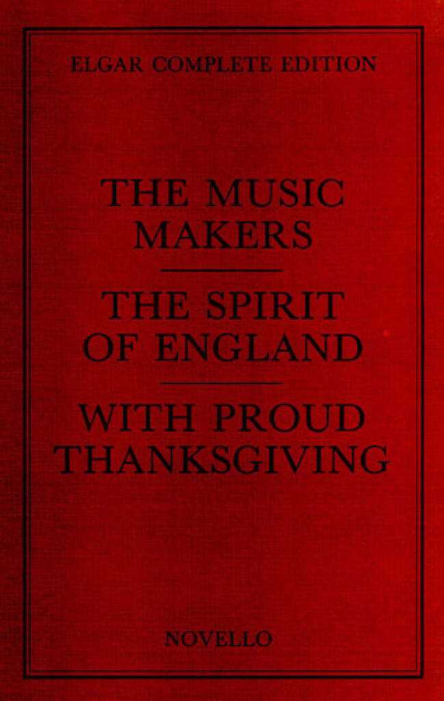 Elgar The Music Makers Full Score Sheet Music Songbook