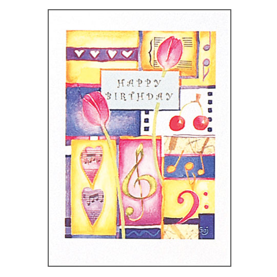 happy birthday sheet music for piano. SQUARE GREETINGS CARD Piano : Sheet Music from Music Exchange