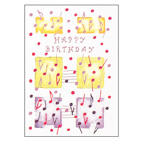 happy birthday sheet music for piano. SQUARE GREETINGS CARD Piano : Sheet Music from Music Exchange