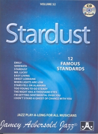 Aebersold 052 Stardust  Book/cd Sheet Music Songbook