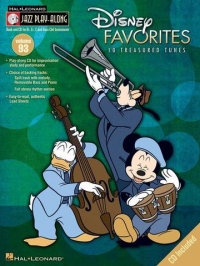 Jazz Play Along 93 Disney Favourites Book/cd Sheet Music Songbook