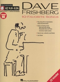 Jazz Play Along 98 Dave Frishberg Book & Cd Sheet Music Songbook