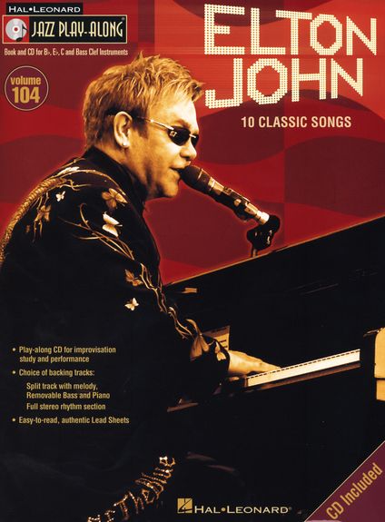 Jazz Play Along 104 Elton John Book & Cd Sheet Music Songbook