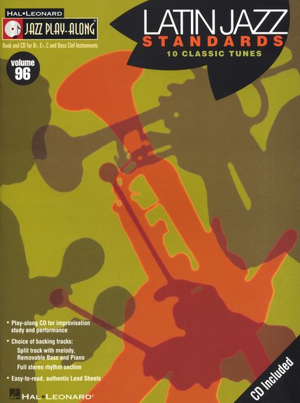 Jazz Play Along 96 Latin Jazz Standards Book & Cd Sheet Music Songbook