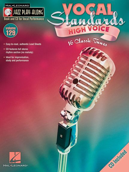 Jazz Play Along 129 Vocal Standards High Voice +cd Sheet Music Songbook