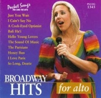 Pscdg1343 Broadway Hits For Alto Sheet Music Songbook