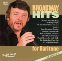 Pscdg1345 Broadway Hits For Baritone Sheet Music Songbook