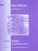 Lilac 001 Bach/gounod Ave Maria Sheet Music Songbook