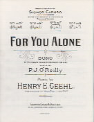 For You Alone In F Geehl Sheet Music Songbook