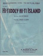 Hi Tiddly Hi Ti Island - Pvg Sheet Music Songbook